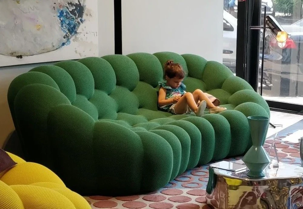 bubble couch green